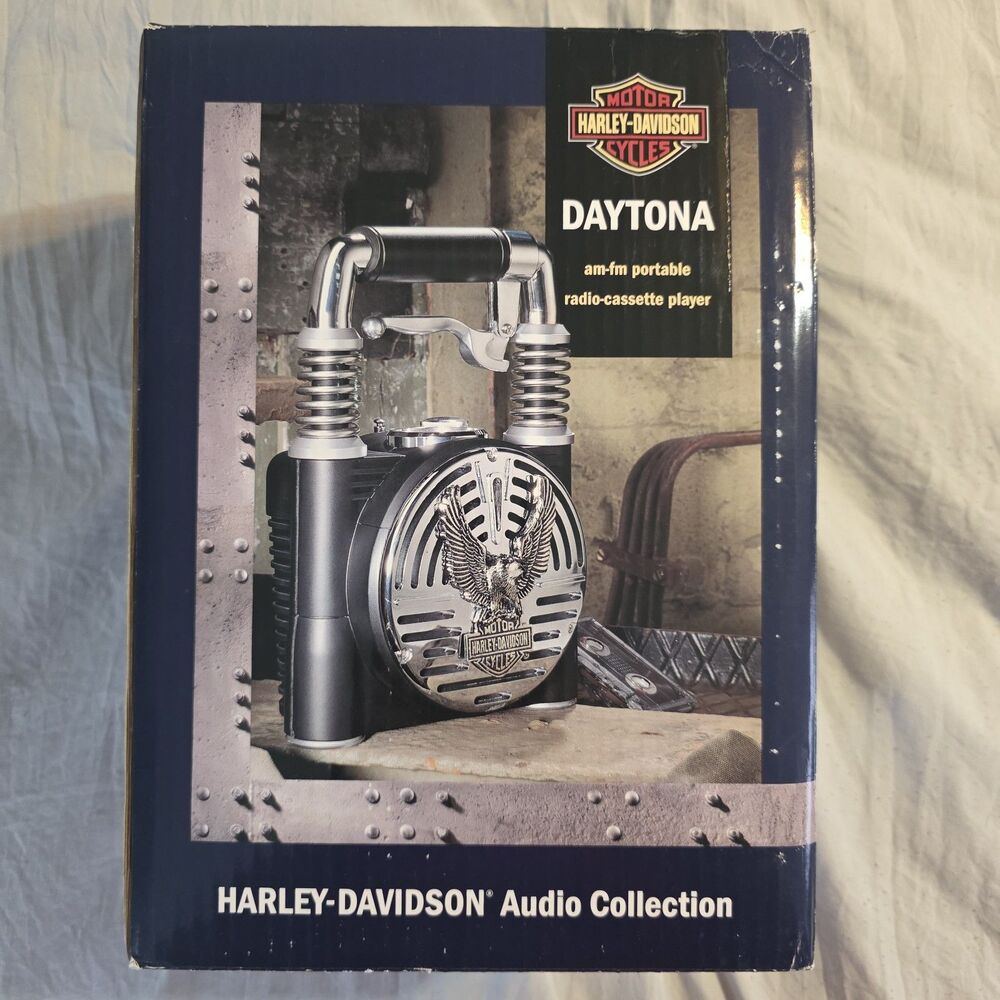 Vintage HARLEY DAVIDSON Daytona Am-fm Radio Cassette Player Brand New In Box